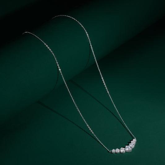 Queensferry - Seven-stone moissanite necklace