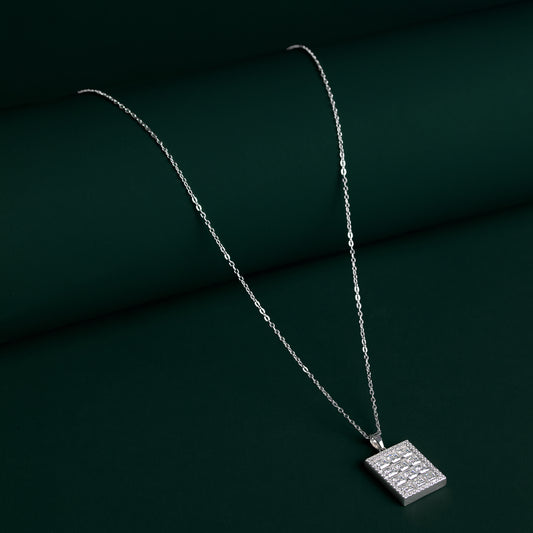 Carlton - Grand Pendant Moissanite Necklace