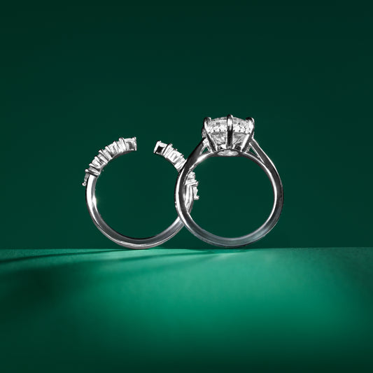 Richmond - Two Piece Moissanite Ring Set