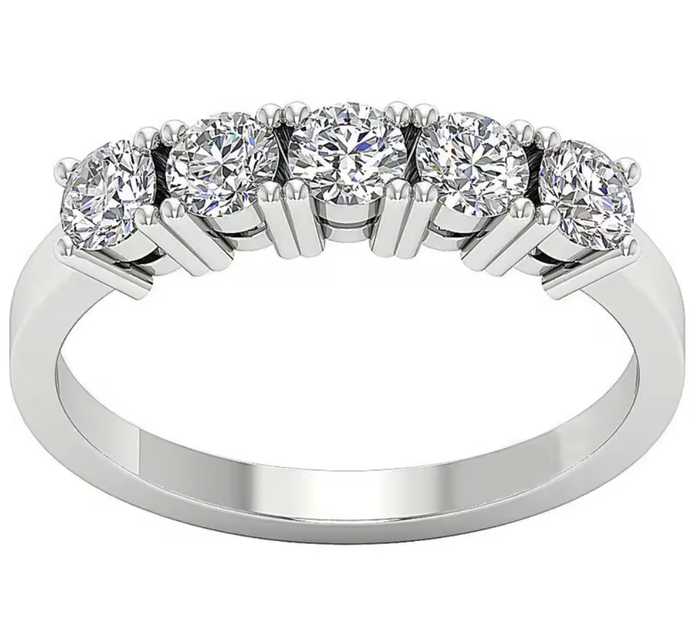 Hyde - 5-stone Round Cut Moissanite Ring