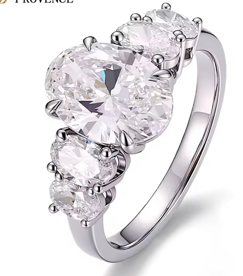 Westminster - Oval Cut Moissanite Ring