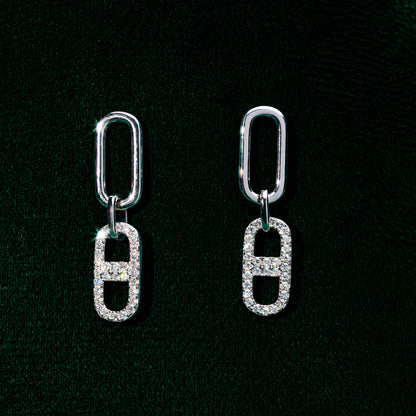Coventry - Chain Moissanite Earrings