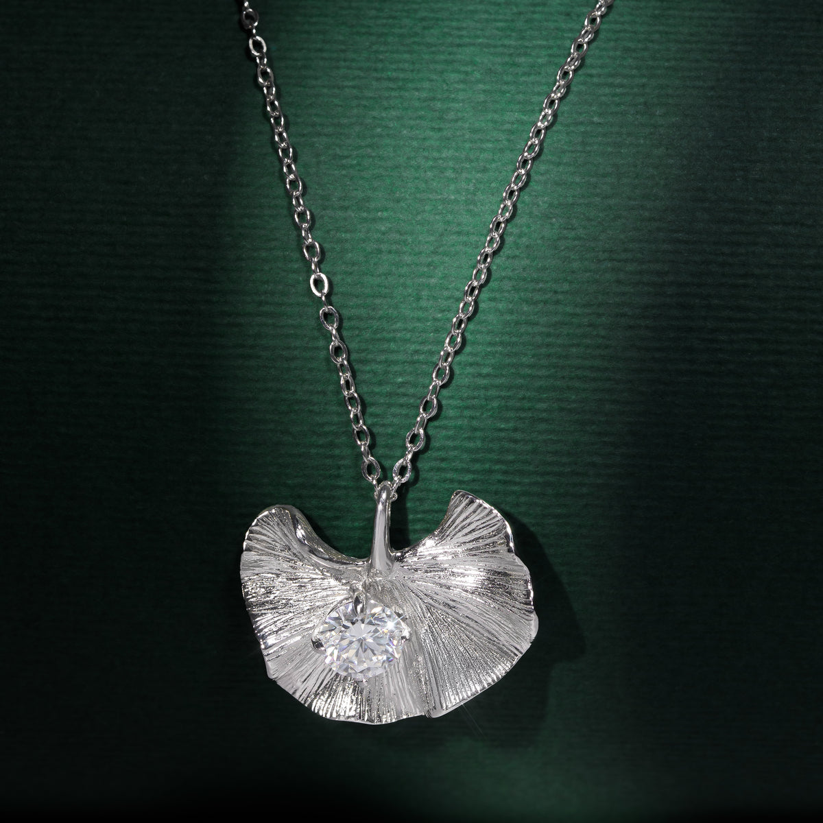 Primrose - Silver Moissanite Necklace