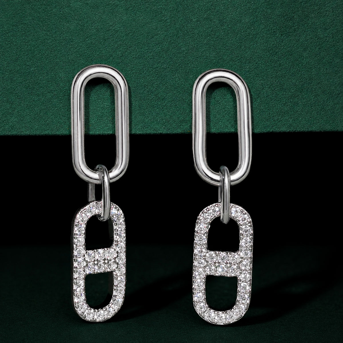 Coventry - Chain Moissanite Earrings