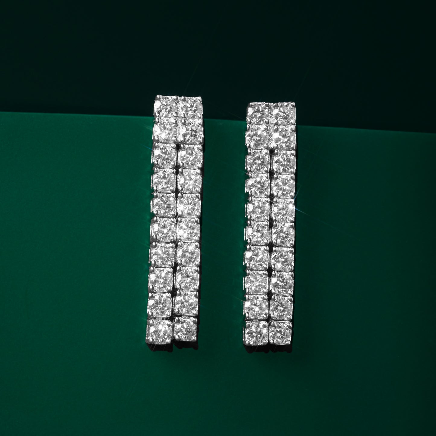 Millenium - Grand Moissanite Drop-Earrings