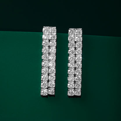 Millenium - Grand Moissanite Drop-Earrings