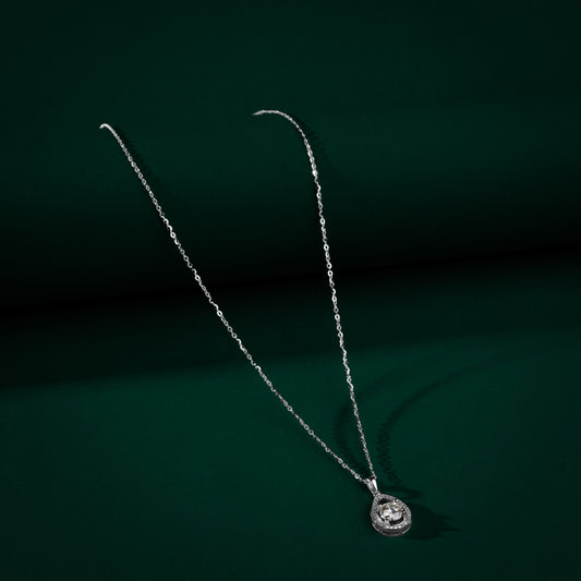 Clifton - Pear Moissanite Necklace