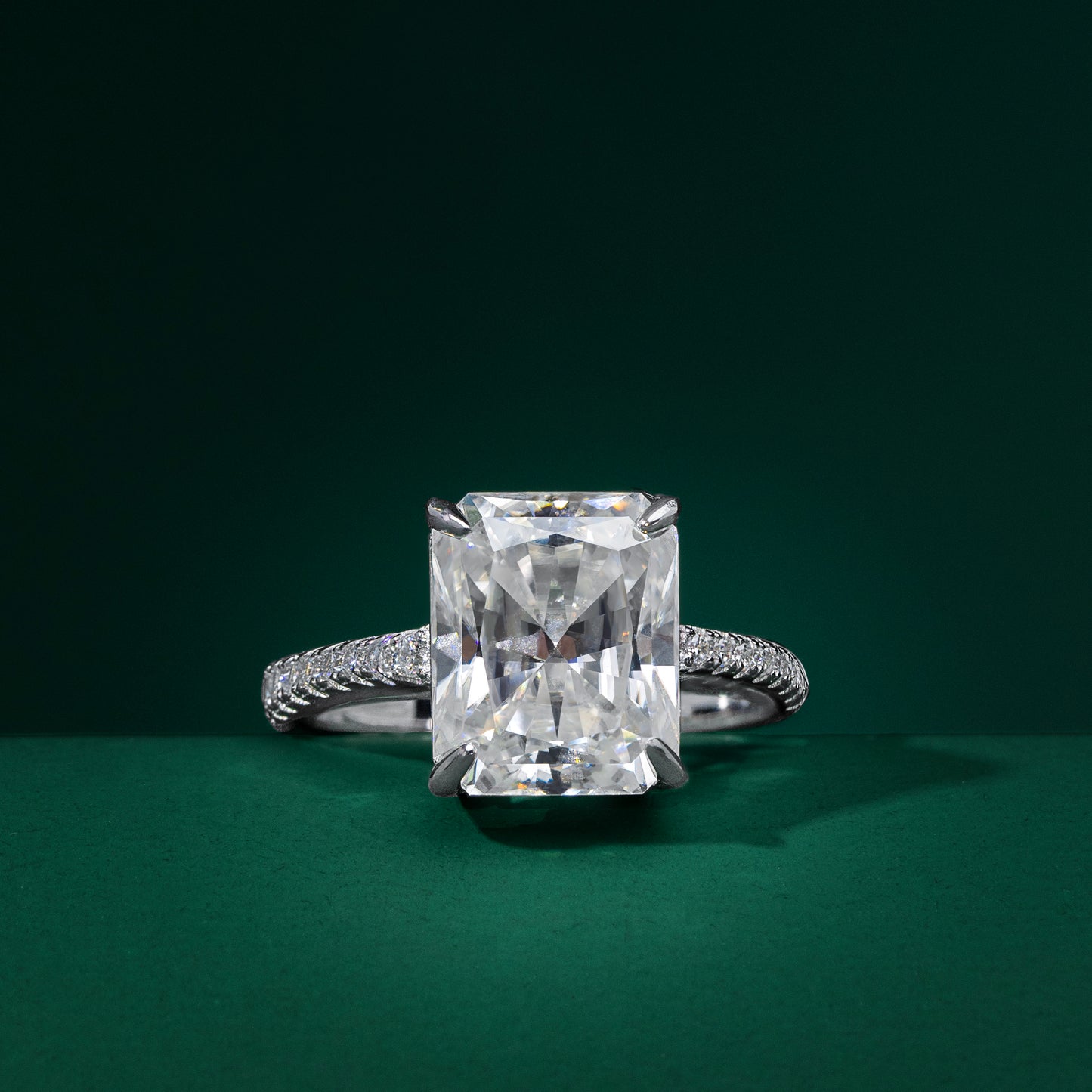 Arnold - 5-Carat Radiant Moissanite Ring