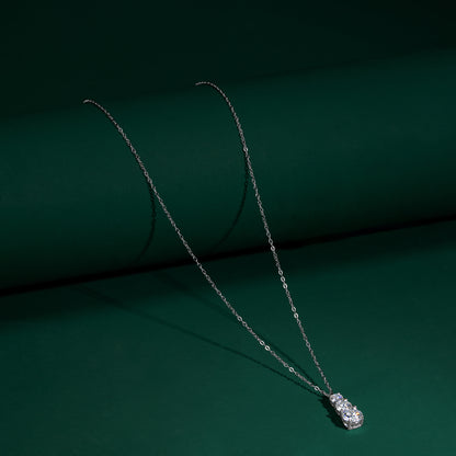 Morningside - Three-Stone Round Cut Necklace