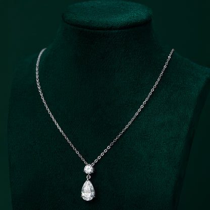 Tearford - Pear-Cut Moissanite Necklace
