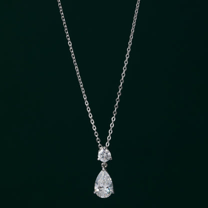 Tearford - Pear-Cut Moissanite Necklace