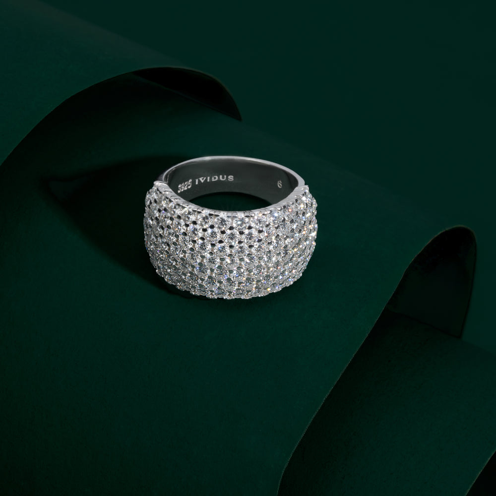 Hale - Grand Pavé Statement Moissanite Ring