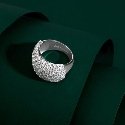 Hale - Grand Pavé Statement Moissanite Ring