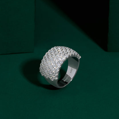 Hale - Grand Pavé Statement Moissanite Ring