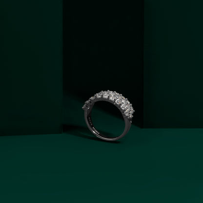 Soho - Triple-Row Moissanite Ring