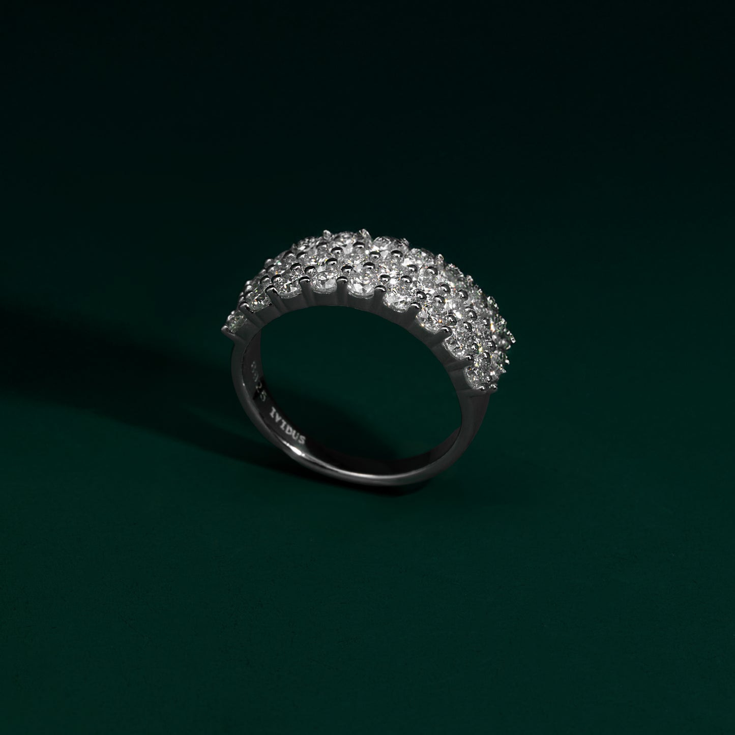 Soho - Triple-Row Moissanite Ring