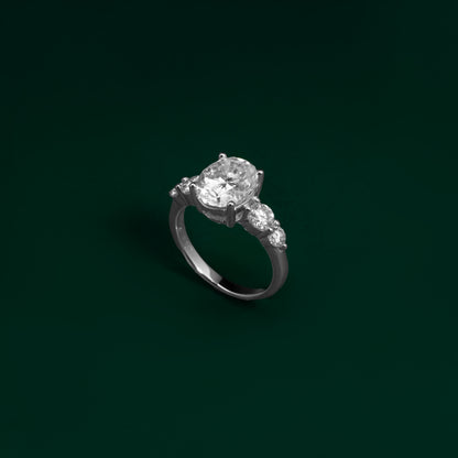 Westminster - Oval Cut Moissanite Ring