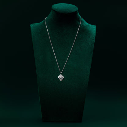 Snowdonia - Silver Oval Moissanite Necklace
