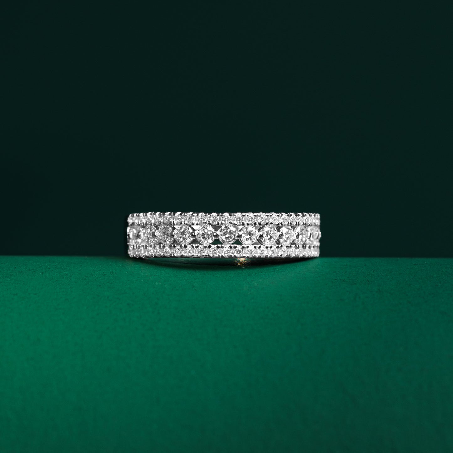 Tenby - Moissanite Wedding Band