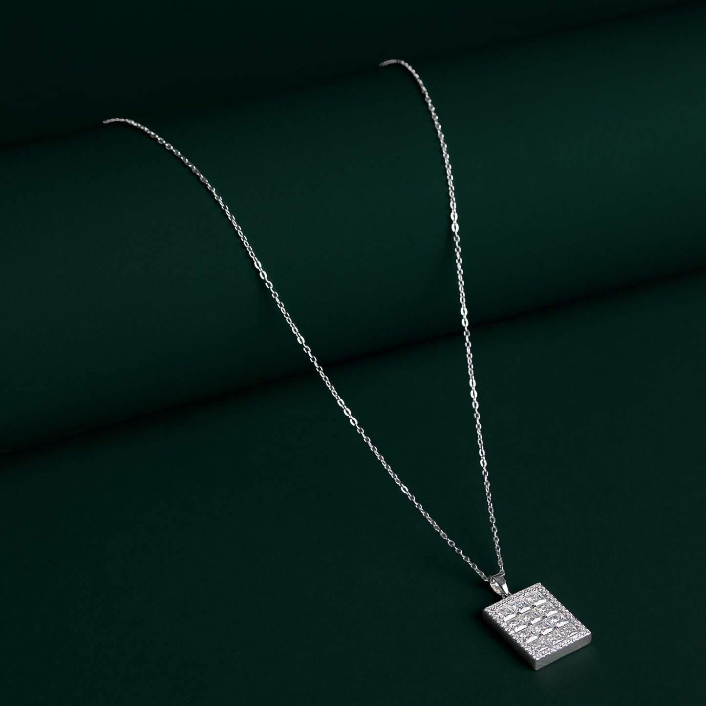 Carlton - Grand Pendant Moissanite Necklace