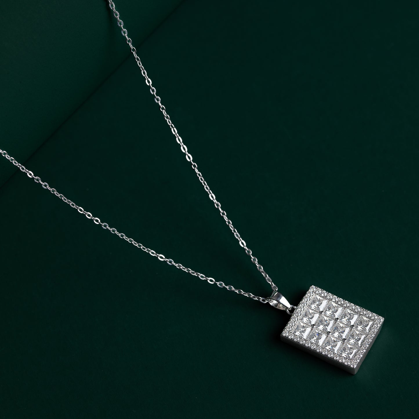 Carlton - Grand Pendant Moissanite Necklace