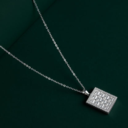 Carlton - Grand Pendant Moissanite Necklace