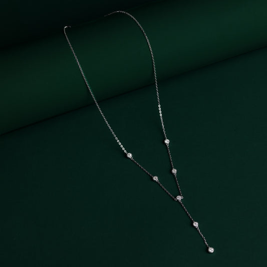 Mansfield - Lariat Moissanite Necklace