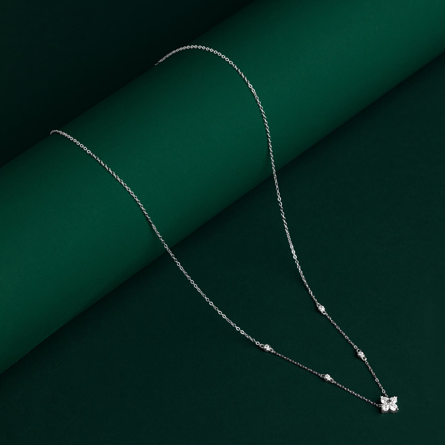 Wick - Flower Moissanite Necklace