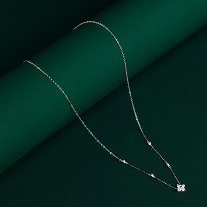 Wick - Flower Moissanite Necklace