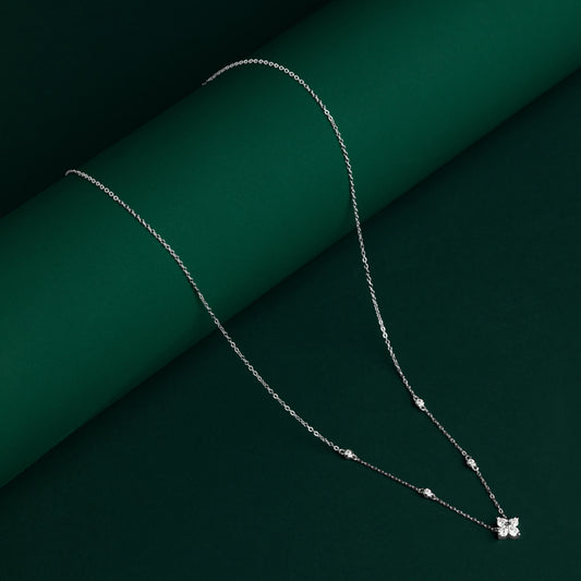 Wick - Flower Moissanite Necklace