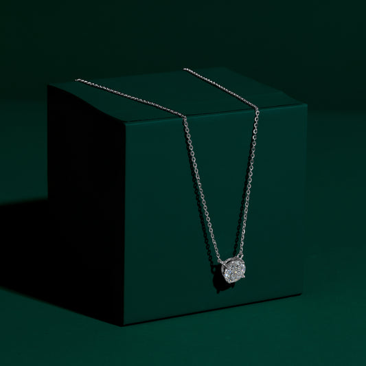 Brixton - Round Cut Solitaire Necklace