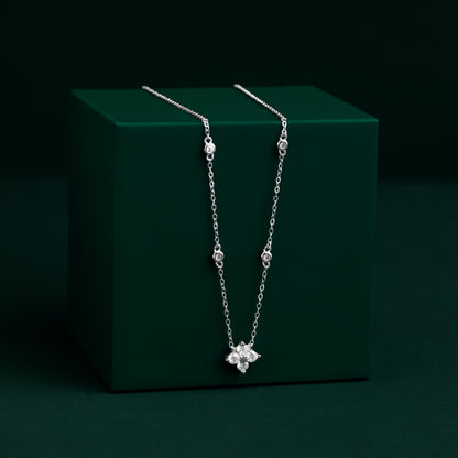 Wick - Flower Moissanite Necklace