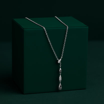 Snenton - Lariat Moissanite Necklace