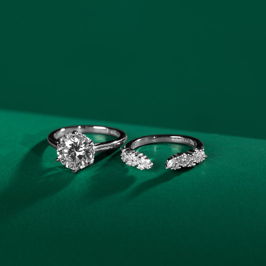 Richmond - Two Piece Moissanite Ring Set