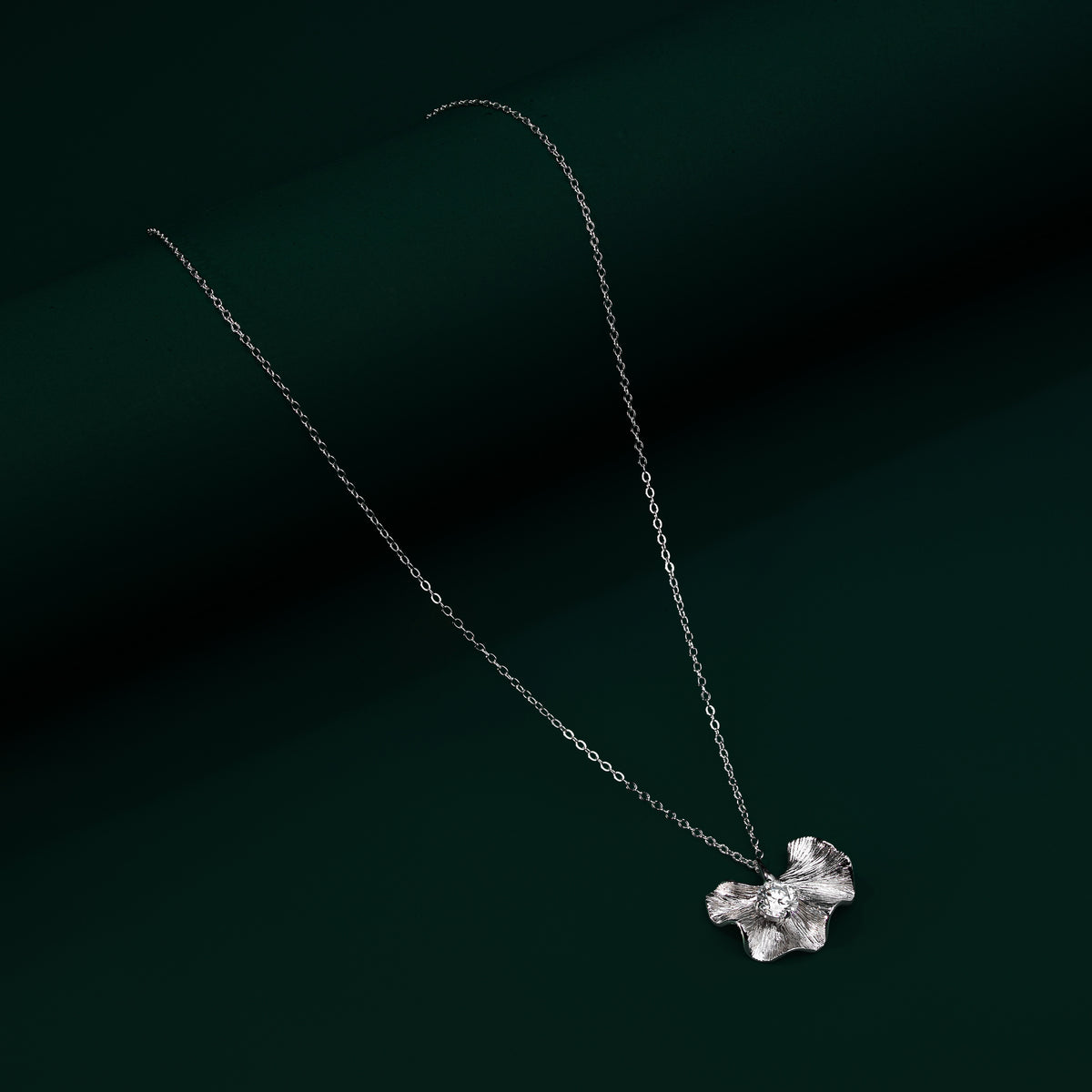 Primrose - Silver Moissanite Necklace