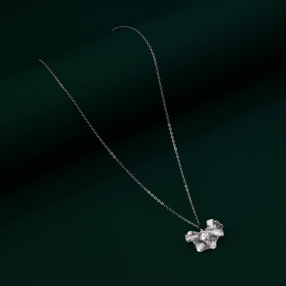 Primrose - Silver Moissanite Necklace