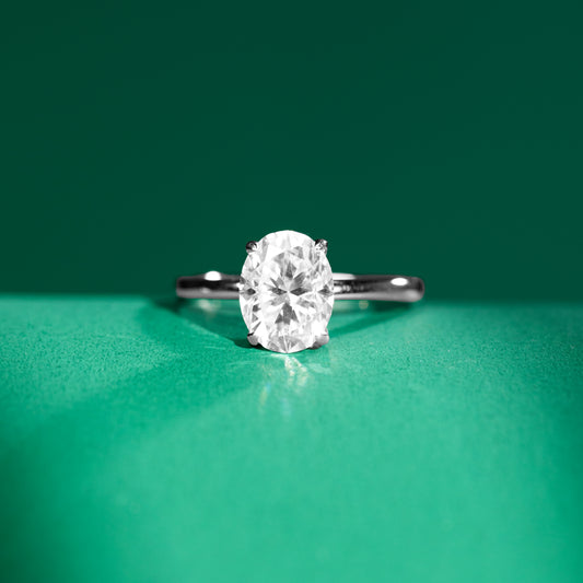 Westfield - Solitaire Oval Cut Moissanite Ring