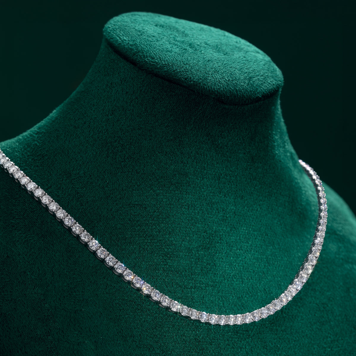 3mm Tennis - Moissanite Necklace