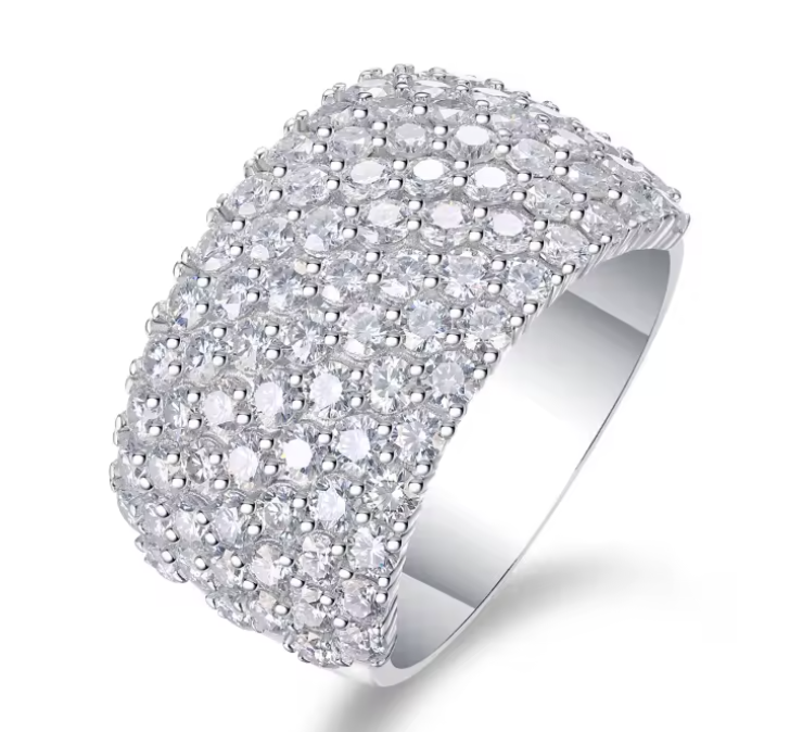 Hale - Grand Pavé Statement Moissanite Ring