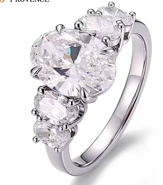 Westminster - Oval Cut Moissanite Ring