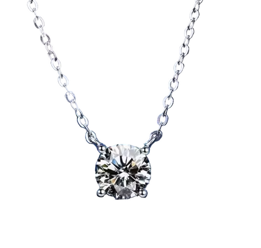 Brixton - Round Cut Solitaire Necklaces