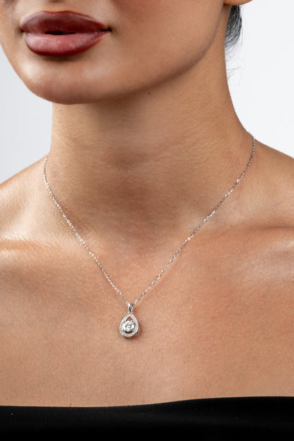 Clifton - Pear Moissanite Necklace