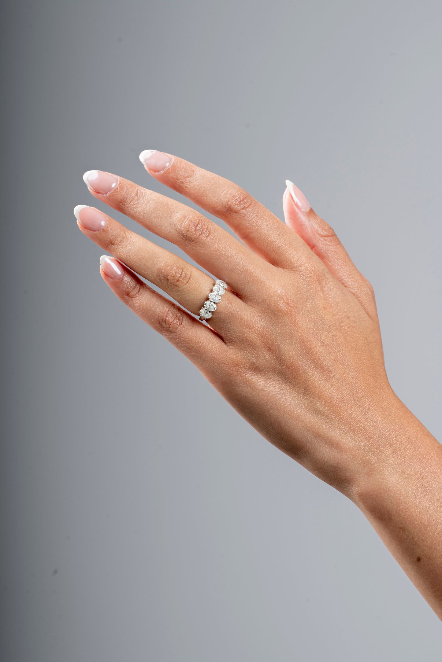 Fivelakes - Oval Cut 5-Stone Moissanite Ring