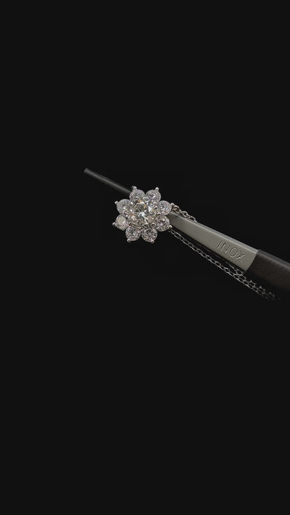 Wollaton - Moissanite Flower Necklace