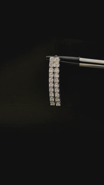 Millenium - Grand Moissanite Drop-Earrings