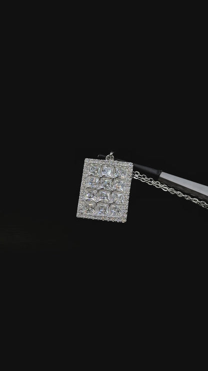 Carlton - Grand Pendant Moissanite Necklace