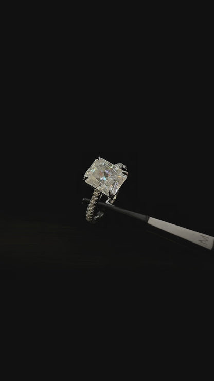 Arnold - 5-Carat Radiant Moissanite Ring