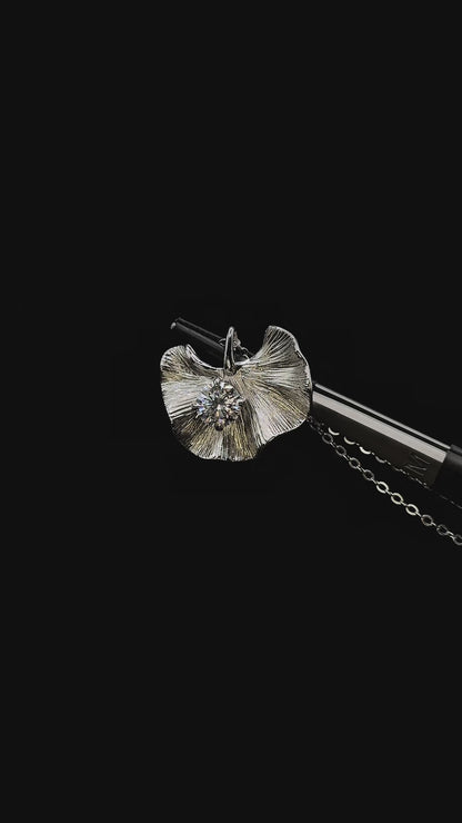 Primrose - Silver Moissanite Necklace