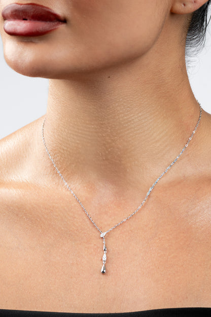 Snenton - Lariat Moissanite Necklace
