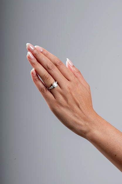 Westminster - Oval Cut Moissanite Ring